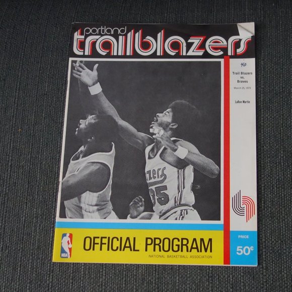 Portland Trailblazers Trail Blazers vs Braves March 25 1973 Official Program - Picture 1 of 9